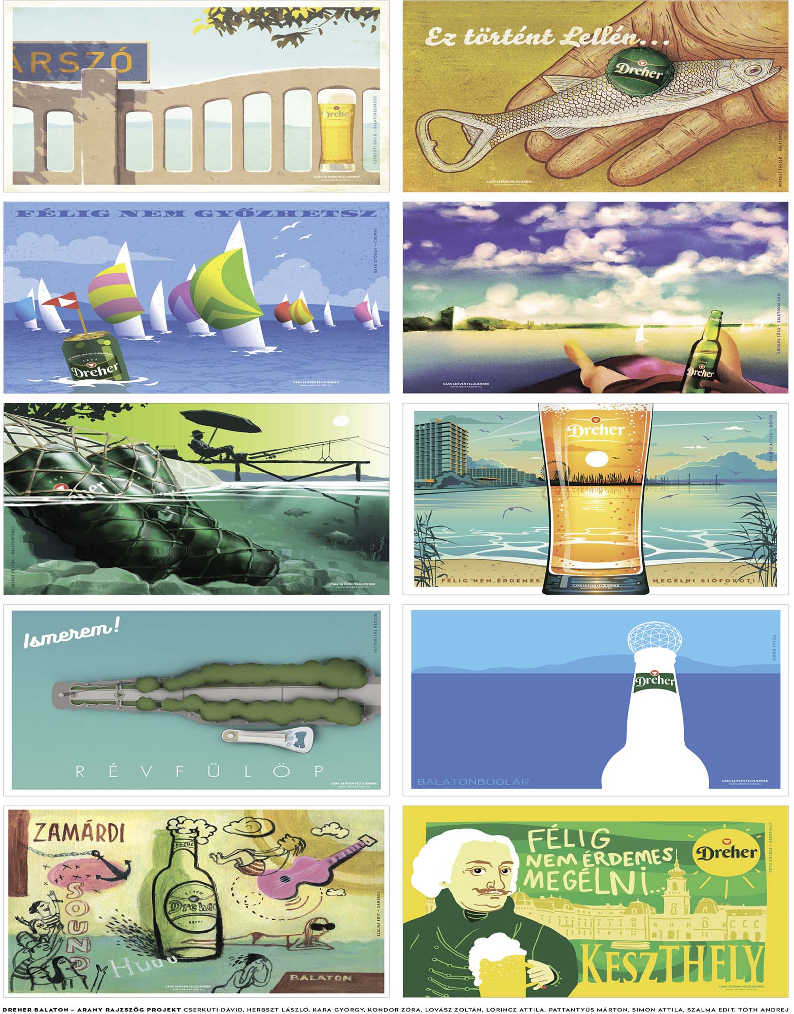 Postcards of the Lake Balaton