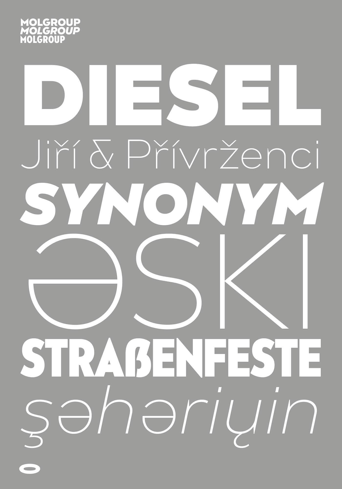 MOL Group type family specimen poster