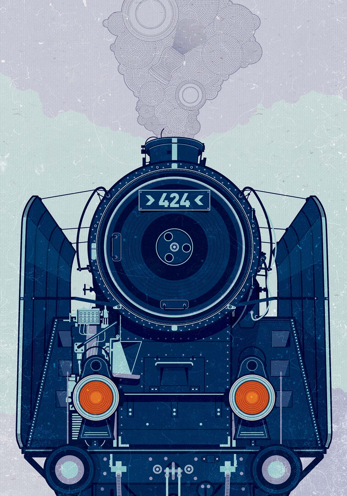 An illustration to the book Midnight Bells by István Fekete