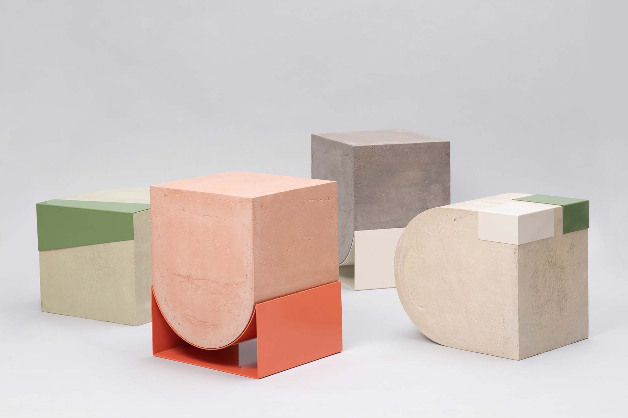 U TURN seat multifunctional modular system, seat and side table